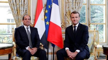 Macron Bicara HAM Secara Terbuka dengan Presiden Mesir