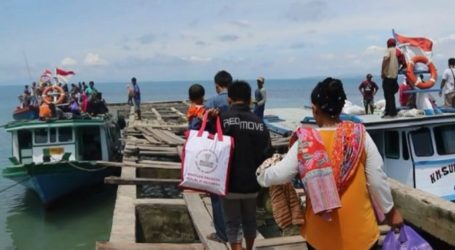 Sebanyak 135 Pengungsi Pulau Sebesi dan Pulau Sebuku Dipulangkan