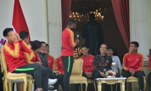 Terima Timnas U-22, Jokowi Tambah Bonus Punggawa Rp200 Juta
