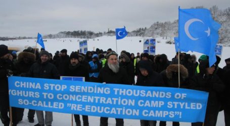 Aksi Protes Terhadap Kebijakan Uighur China Digelar di Swedia