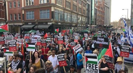 Ribuan Orang di London Dukung Peringatan Great Return March