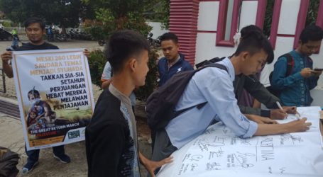 Peringati Setahun Great Return March, ACT Lampung Aksi di 10 Lokasi