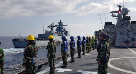 Satgas TNI Konga dan Kapal Perang Jerman Gelar Latihan Bersama