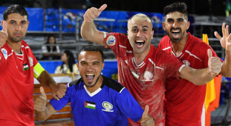Tim Sepak Bola Pantai Palestina Melaju Semifinal Setelah Kalahkan Lebanon