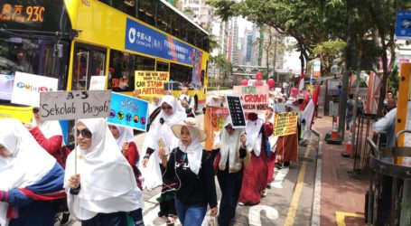 Sambut Ramadhan, DDHK dan Ribuan PMI Gelar Pawai di Hongkong