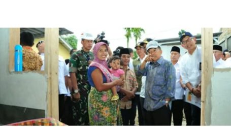 Wapres JK Tinjau Rekonstruksi Pascagempa Lombok