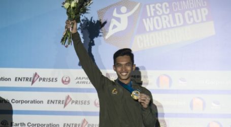 Indonesia Kembali Juara di IFSC Climbing Chongqing China
