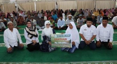 Baitul Mal Aceh Salurkan Zakat Kepada 1.800 Fakir Miskin