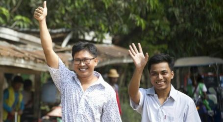 Dua Wartawan Kantor Berita Reuters Dibebaskan dari Penjara Myanmar