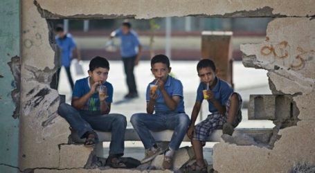 Tiga Belas Bangunan Sekolah Gaza Rusak Parah Akibat Serangan Israel