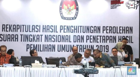 KPU Umumkan Jokowi-Ma’ruf Unggul dalam Real Count Pilpres 2019