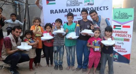 AWG Bagikan Paket Berbuka Puasa untuk Warga Palestina di Gaza