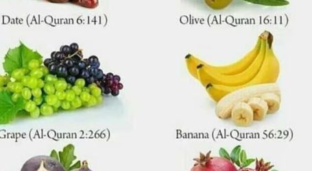 Enam Buah Dalam Al-Qur’an dan Manfaat Bagi Kesehatan (Bagian.1)