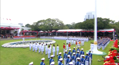 Peringatan HUT ke-74 RI di Istana Negara