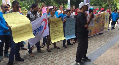 Aliansi Buruh Aceh Desak Pemerintah Berlakukan Qanun Ketenagakerjaan