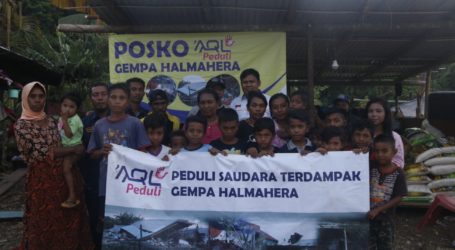 AQL Peduli Lepas Bantuan Gempa Maluku Utara
