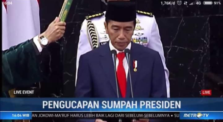 Pengamat : Pidato Pelantikan, Jokowi Tidak Singgung Pemberantasan Korupsi