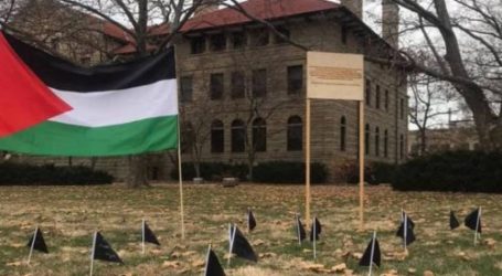Mahasiswa AS Dirikan Memorial untuk 34 Warga Palestina Korban Serangan Israel