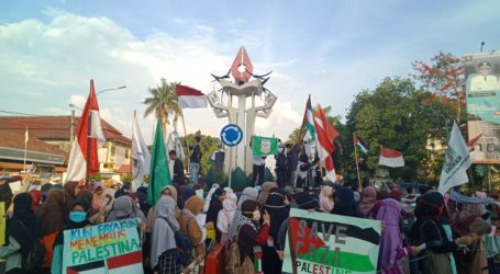 Aliansi Masyarakat Selamatkan Al-Aqsa Kota Metro Adakan Aksi Solidaritas