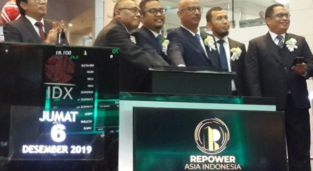 Resmi IPO, Saham Repower Melesat 70%