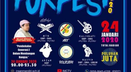Sekolah Islam Terpadu Insan Mandiri Cibubur akan Gelar FORFEST 2020