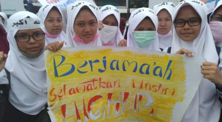 Aksi Damai Uighur di Lampung, Massa Serukan Persatuan Menyeluruh Umat Islam