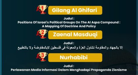Wartawan MINA Juara Karya Tulis Ilmiah Raid Shalah Award