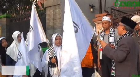 Lebih 15 Regu Muslimah Ikuti Long March Cinta Al-Aqsa Tasikmalaya