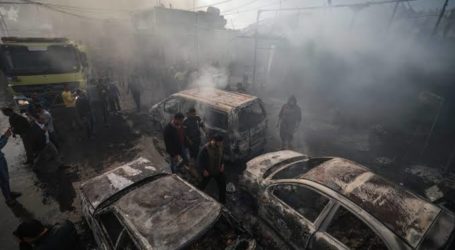 Sepuluh Warga Palestina Meninggal Akibat Kebakaran Pasar di Gaza