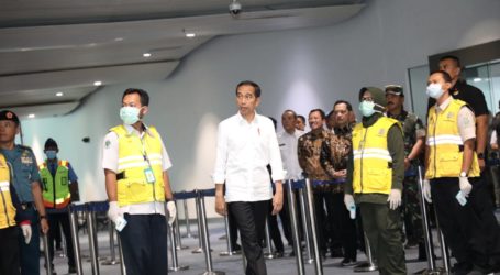 Jokowi Tinjau Sterilisasi Bandara Soekarno-Hatta