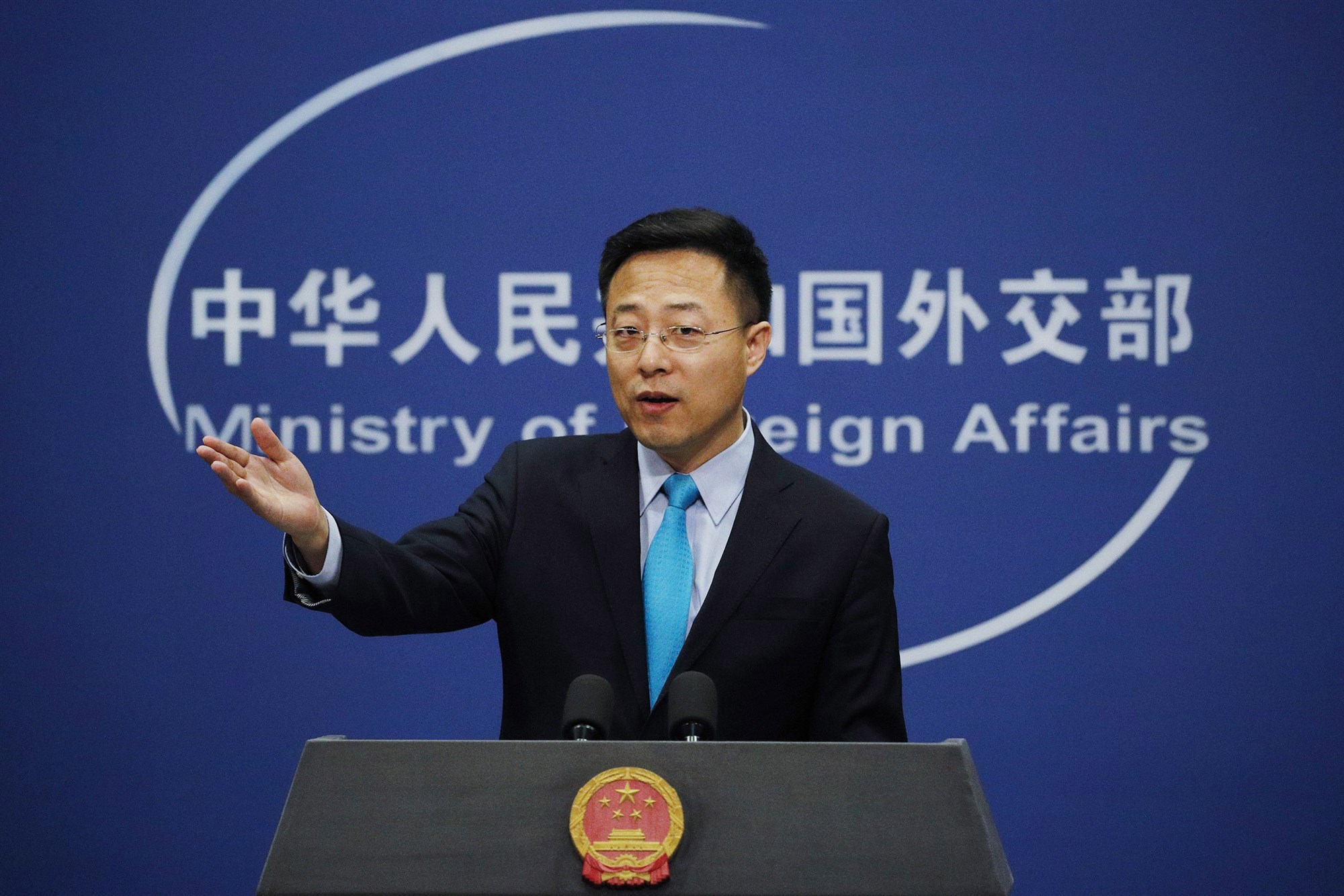 Китай заявляет что готов к военному. Представитель китайского МИД Чжао Лицзянь. Чжао Лицзянь 2022.