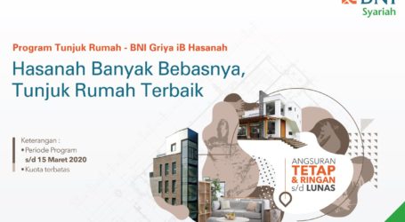 BNI Syariah Permudah Milenial Miliki Hunian Lewat Program Tunjuk Rumah