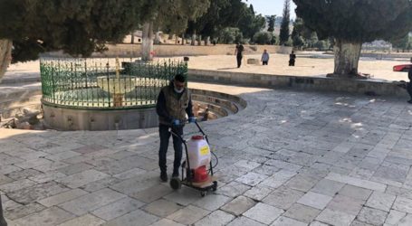 Persiapan Pembukaan, Area Masjid Al-Aqsa Dibersihkan