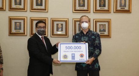 Indonesia Terima 500 Ribu Masker dari UNDP