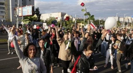 Ribuan Massa Oposisi Protes Presiden Belarusia di Minsk