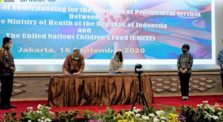 Kemenkes-UNICEF MoU Pengadaan Vaksin Covid-19 Harga Terjangkau