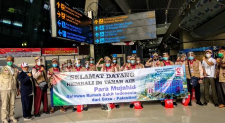 19 Relawan RS Indonesia Gaza Palestina Tahap Kedua Pulang ke Tanah Air