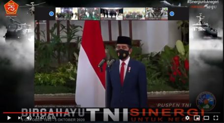Peringatan HUT TNI ke-75 Dilakukan Secara Virtual dari Istana Negara