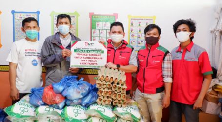 MTT Sumbagut Salurkan 100 Paket Sembako untuk Penyintas Banjir di Kota Medan