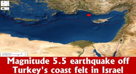 Gempa 5,5 di Lepas Pantai Turki Terasa di Israel