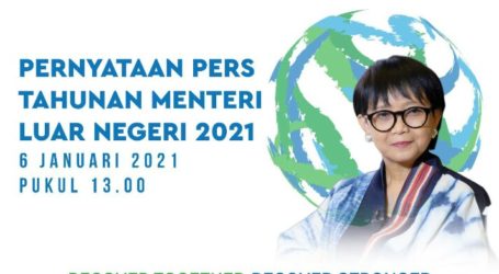 Menlu Sampaikan Lima Prioritas Kebijakan Luar Negeri RI Tahun 2021