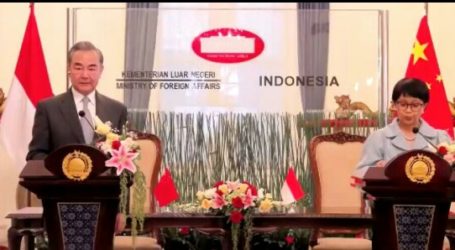 Menlu RI Terima Kunjungan Menlu China di Jakarta