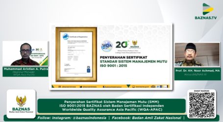 BAZNAS Pertahankan Sertifikat Manajemen Mutu ISO 9001:2015