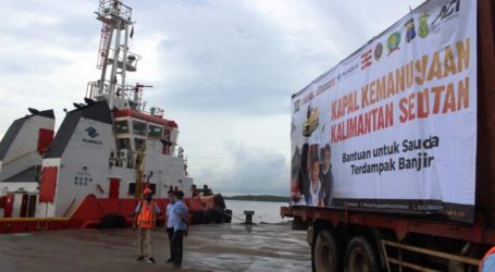 Bantuan Kapal Kemanusiaan ACT Tiba di Banjarmasin Senin