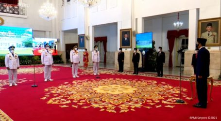 Presiden Jokowi Lantik Pasangan Kepala Daerah Kaltara dan Sulut
