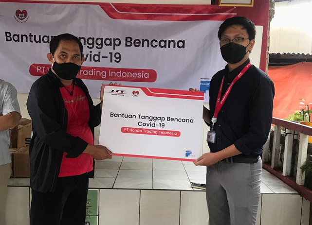 Pt Honda Trading Indonesia Salurkan Bantuan Tanggap Bencana Covid 19 Kantor Berita Mina