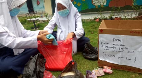 Pelajar Pulau Tegal, Lampung Galang Dana untuk Sulbar dan Kalsel