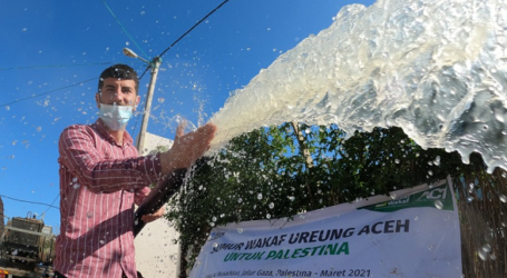 Sembilan Sumur Wakaf di Palestina Rampung, Jadi Sumber Mata Air Ribuan Warga
