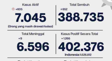 Update Covid-19 Jakarta 23 April, 96,6% Pasien Sembuh