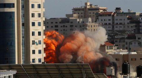 Kantor Bulan Sabit Merah Qatar di Gaza Hancur Akibat Serangan Israel